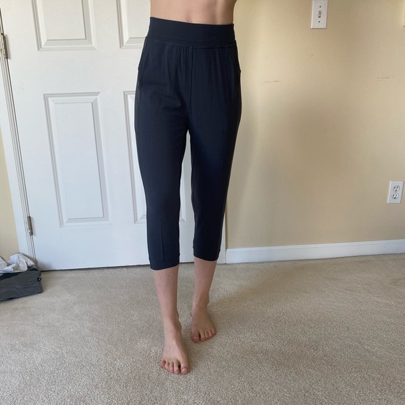 AVAILABLE IN BLACK AND BLUE Lululemon crop joggers size 2 - Picture 2 of 13